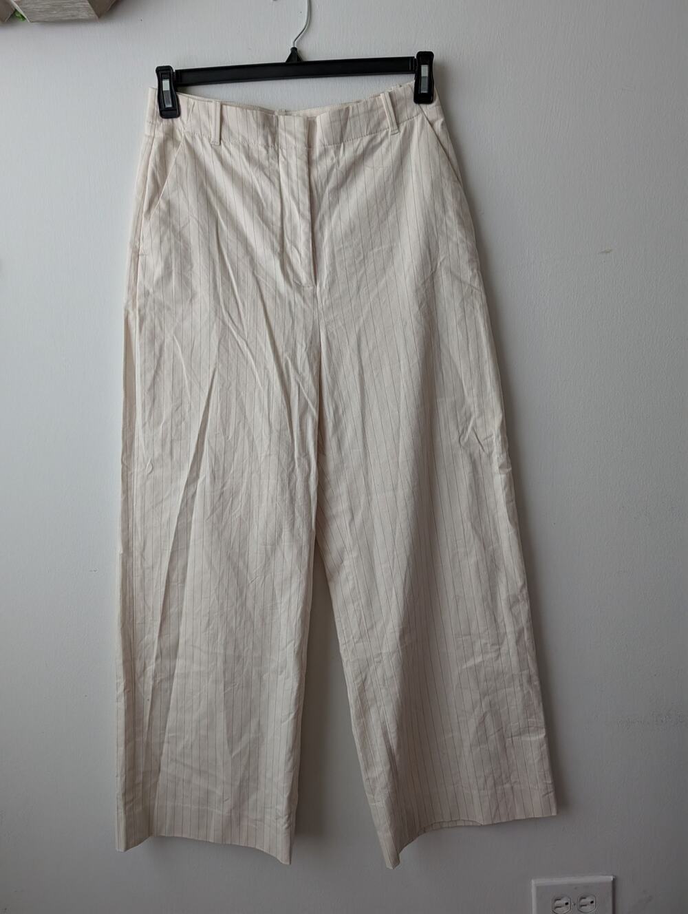 Banana Republic wide leg pinstripe pants